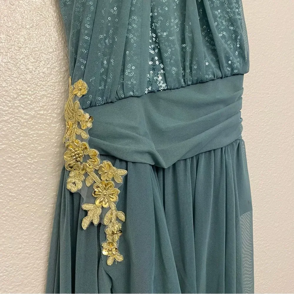 WEISSMAN Dance Costume dress lyrical Sage green 10,000 MILES 13171 adult MA